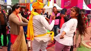 Indian Girls folk dance at Surajkund mela