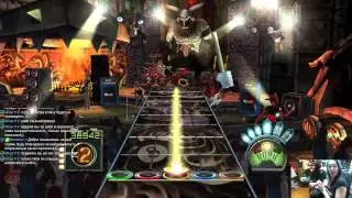 Милая Тян лажает в Guitar Hero ))))