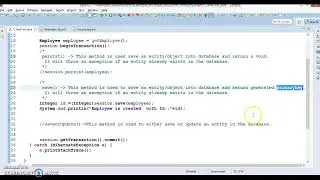 09 9 Hibernate 5 Save persist saveOrUpdate example
