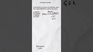 Coding Decoding || Letter Coding Reasoning || Coding Decoding Shortcuts || UPSC CSAT #shorts