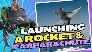 How I launched a ROCKET & learned PARACHUTE JUMPING | Little Explorer LEX