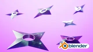Ninja Shuriken in Blender - 3D Modeling | @PSDPRO
