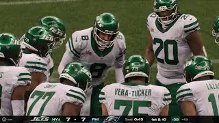 Madden 25 Super Bowl Jets vs Eagles 2nd Qrt