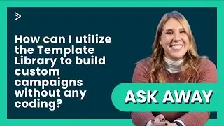 How can I utilize the Template Library to build custom campaigns without any coding?
