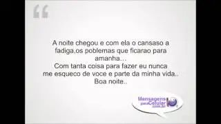 Mensagem de Boa Noite