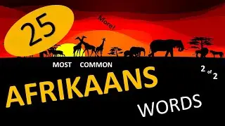 25 most common Afrikaans words 2/2