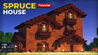 Minecraft Cozy Spruce House Tutorial