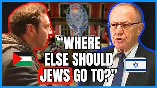 BDS Protester Confronts Alan Dershowitz on Jews Right To Israel, Then Teaches Him A Lesson!
