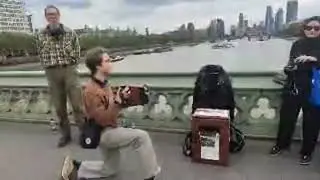 Talented Ukrainians on the WESTMINSTER bridge. Video made by Georgian George.