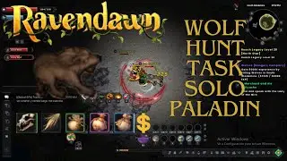 Wolf hunt task Paladin class solo kill, multiple mobs AOE