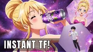 I Drank this and Became a MODEL of The Commercial!📺 Male to Female Transformation Animation | TG TF