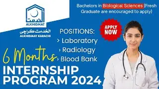 Alkhidmat Karachi 6 Month Internship Program | Karachi Based Internship 2024 | Al khidmat Internship
