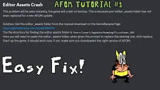 AFOM  Editor Assets Crash FIX