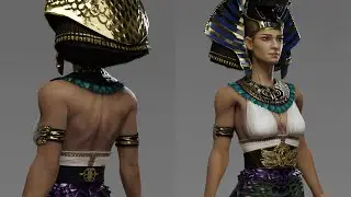 Kebechet Egyptian Goddess | 3d art Portfolio Demo | Game Character Model 24,210 Tris | Blender 3.4