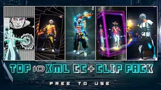 FREE FIRE TOP 10 XML CC + CLIPS | FREE FIRE CLIPS PACK | TOP 10 EMOTE CLIPS ⬇️ 