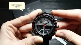 Мужские наручные часы Naviforce Army (№9024) обзор, настройка