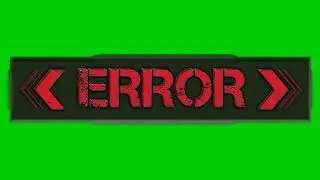 ERROR Green Screen Studio