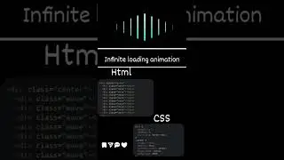 Loading animation using html css #programming #coding #youtubeshort #instashorts #code