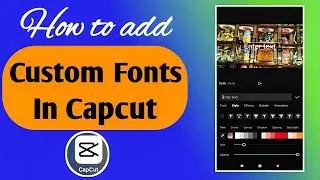 How to Add Fonts in Capcut | How to Import Custom Fonts in Capcut | Capcut Me Font Kaise Add Kare