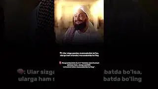 Hamma sizni hurmat qilmagan ham siz ularga ularga yaxshilik va hurmat bilan munosabatda bo'ling. ✅️