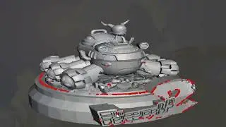 Apresentação da Modelagem: DigiBeetle Gunner & Veemon Diorama Digimon World 2