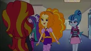Adagio Dazzle Bumps Sunset Shimmer With Her Hips!