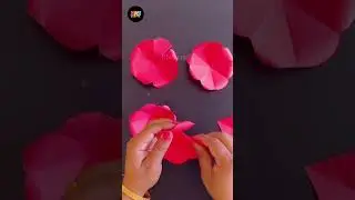 Beautiful Paper Rose Wall Hanging Craft / #shorts #diy #wallhanging