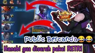#BangHanzs #solohanabi REAKSI PUBLIC JUMPA YOUTUBER | HANABI DISURUH PAKAI RETRI???😂😂😂