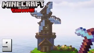 ÇALIŞAN YEL DEĞİRMENİ┇MINECRAFT SURVIVAL ▹ BÖLÜM 9