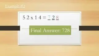 Multiplying 2 digit numbers Part 2