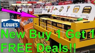 NEW DeWalt Buy 1 Get 1 FREE Deals!! Shopping @ Lowes