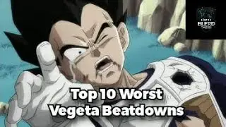 Top Ten Worst Vegeta Beatdowns #top10  #vegeta