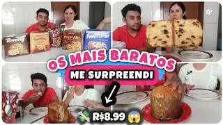 PROVANDO OS PANETONES MAIS BARATOS QUE ENCONTREI NO MERCADO A PARTIR DE 💸 R$8.99 ME SURPREENDI 2024