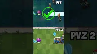 Pvz 2 Vs Pvz - Fume Shrooms & Winter Melon Vs Zombie Team #shorts