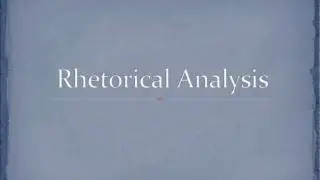 Rhetorical Analysis Screencast by @courtnje from Screenr.com