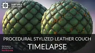 Substance Designer - Stylized Leather Couch
