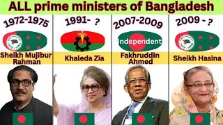 All prime ministers of Bangladesh (1971-2023) || Bangladesh all prime ministers