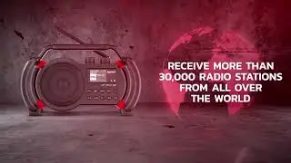 PerfectPro Jobsite radio Netbox: Bluetooth, DAB+, FM, AUX In, WiFi, USB speler, Spotify Conn