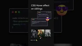 CSS Hover effects on siblings | Css hover effects 
