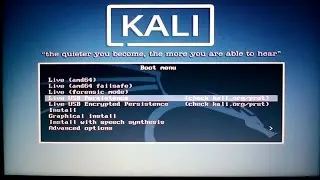 Setup & Install Kali Linux Rolling Live USB Persistence