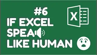 Speak Cells In Excel | Basic To Advance Excel #6