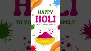 🎉 Happy Holi 🎉