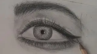 Comment Dessiner Un Oeil Hyperrealism ? | Tutorial Drawing | #sketch #dessin #charcoal #drawing