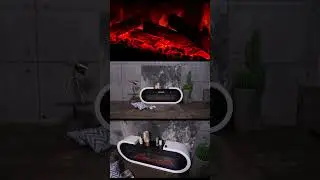 Каминокомплект Soho белый с очагом Vision 60🔥 #dantexgroup #электрокамин #fireplace #design #камин