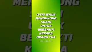 Nasehat Bagi Para Istri - Ustadz Abdul Malik #istrishalihah #istrisholehah #wanitasholehah