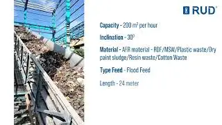 RUD Chain Belt Conveyor for Green Fuel Pre processing system