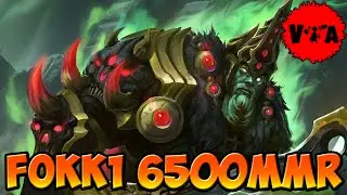 Dota 2 - Fokk1 6500 MMR Plays Wraith King vol #1- Ranked Match
