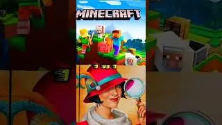 Minecraft vs June's Journey: Hidden Objects #shorts #shortvideo #minecraftshorts