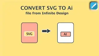 How to Convert SVG to AI file from Infinite Design