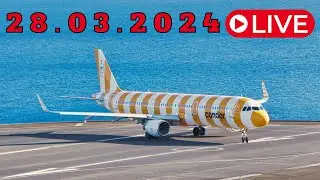 LIVE WIND ACTION From Madeira Island Airport 28.03.2024